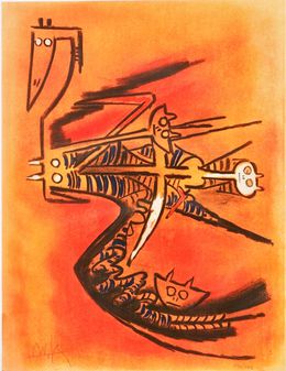 Print, Soeur de la Gazelle, Wifredo Lam