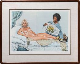 Print, Manet’s Olympia, Mel Ramos