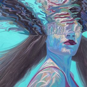 Painting, Teal Wonder, Isabel Emrich