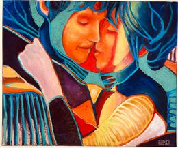 Painting, Amour solaire, Clémence Dupuch