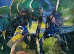 Painting, Au Cap Martin, Camille Hilaire