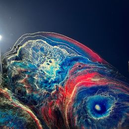 Painting, Black galaxy, Ana Hefco