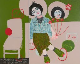 Painting, Au delà des fleurs et de la mousse, Djénina Hagenburger