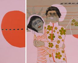 Painting, Memories take a nap in between, Djénina Hagenburger