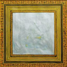 Painting, Miroir (sans reflet) Carré argentée,, Baptiste Laurent