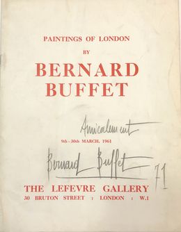Print, Catalogue d'exposition à Londres, Bernard Buffet