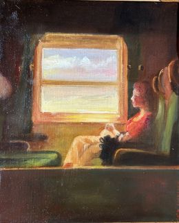 Painting, La mer endormie, Lisbeth Buonanno