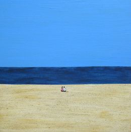 Painting, We two in the beach !, Marcos Zrihen