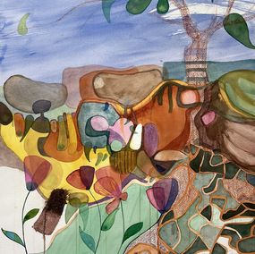Fine Art Drawings, Experimental Landscape 14, Wissam Beydoun