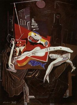Design, Still Light By The Light of The Moon - Nature Morte au Clair De Luna Tapestry, Salvador Dali