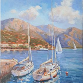 Painting, Coastal life, Tatiana Kyriakidou