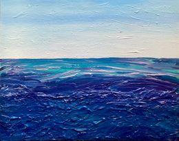 Painting, Sea of Santa Caterina, Justine Giordano