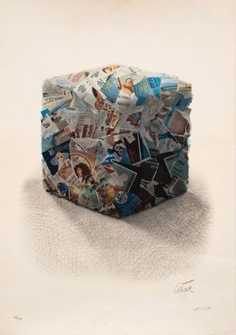 Print, Portrait de compression (Hotel George V, Pairs), César Baldaccini