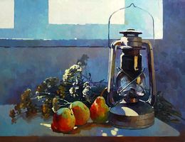 Painting, Still life with pears, Yaroshevich Anastasia
