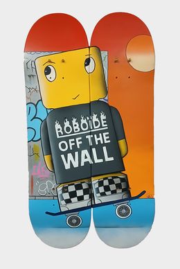 Painting, Roboïde Skate off the wall, PRAB'Z