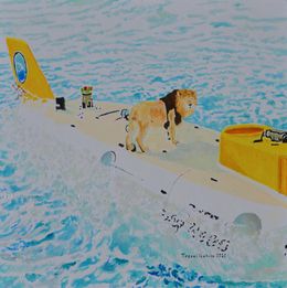 Painting, Modern Borrowed Scenery Submarine Shinkai 6500, Teppei Ikehila