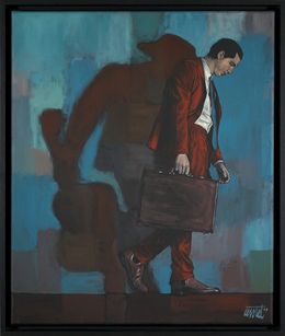 Painting, Cigale / Fourmi, Levalet