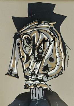 Print, Dora Maar visitada I, Antonio Saura