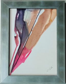 Painting, Phenomena With Two Black Threads, Paul Jenkins