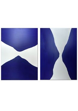 Painting, Mountains of Majorelle Garden - Les montagnes N°2, Anaïs LF