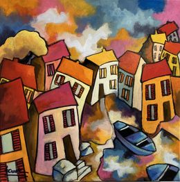 Painting, Les beaux jours, Martine Fauve Dechavanne