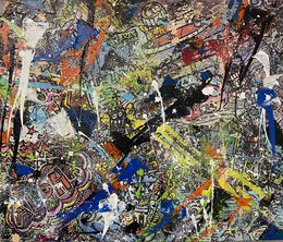 Painting, Vive les splashs et les fleurs, Seb Paul Michel