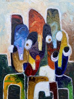 Painting, Untitled IV, Abiodun Nafiu Azeez