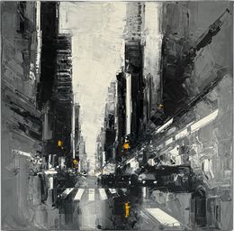 Painting, Black and White Manhattan, Daniel Castan