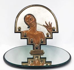 Sculpture, Vanity (sculpture on table mirror), Erte Tirtoff