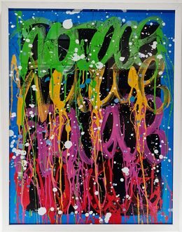Print, Blue, JonOne