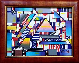 Painting, Abstract landscape, Stanislav Bojankov