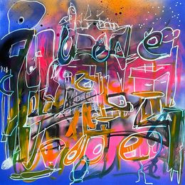 Painting, Lazer Night, Muriel Deumie