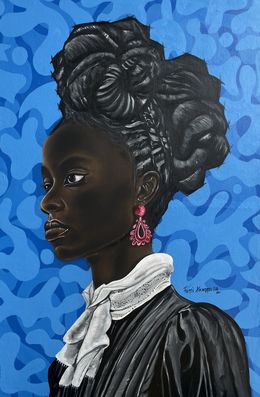 Painting, Black Heritage 2, Oluwafemi Akanmu