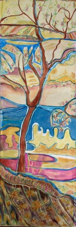 Painting, Les îles, l'arbre (2), Catherine Clare