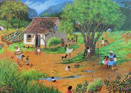 Painting, Un jour heureux, Mara Toledo