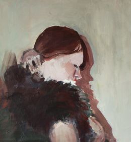 Painting, Three-quarter-length woman, Milena Sgambato
