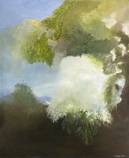 Painting, Evasion - série reflets du ciel et transparence de l'eau, Danièle Badet