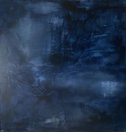 Painting, Jeu de bleus, Christine Barth Mroz