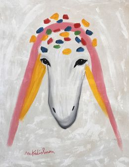 Painting, Pretty Sheep, Menashe Kadishman
