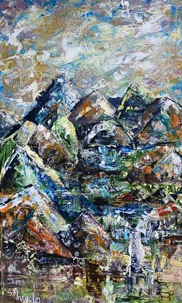 Painting, The Legends Of Mountains, Sara Margolin