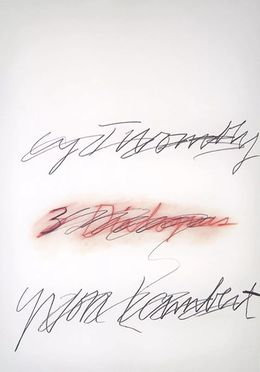 Print, 3 dialogues (1), Cy Twombly