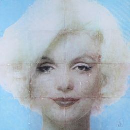 Painting, Marilyn on Bright Blue, Marian Williams