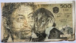 Painting, Gainsbourg sur billet de 500 F (V219), C215