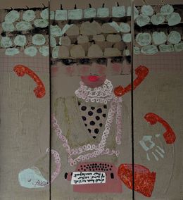 Painting, Words have no state of mind. Neither their counterparts II, Djénina Hagenburger