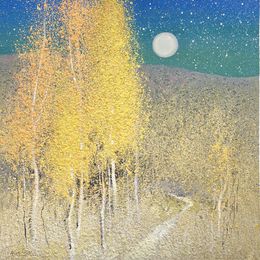 Painting, Whisper of the Moonlit Forest, Andrii Kovalyk