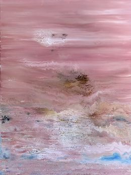 Painting, Paisaje rosado difuminado (Blurred pink landscape), Enric Correa