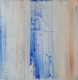Painting, Mindful minimalism in blue, Sophie Mangelsen