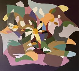 Painting, Fragmented Bloom, Liana Ohanyan