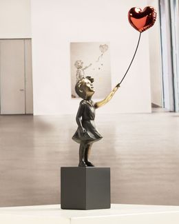 Sculpture, Fille avec ballon, Miguel Guía