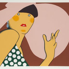 Print, Lady with Hat, Kiki Kogelnik